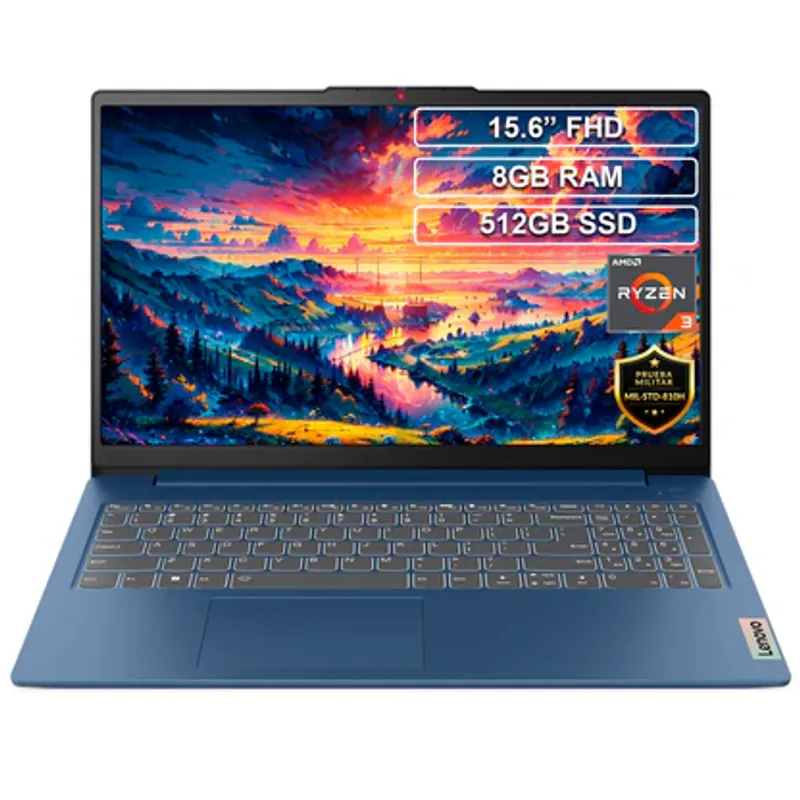 LENOVO - Portatil LENOVO Slim Amd Ryzen 3 7320U 8Gb 512Gb Ssd - 3 15AMN8