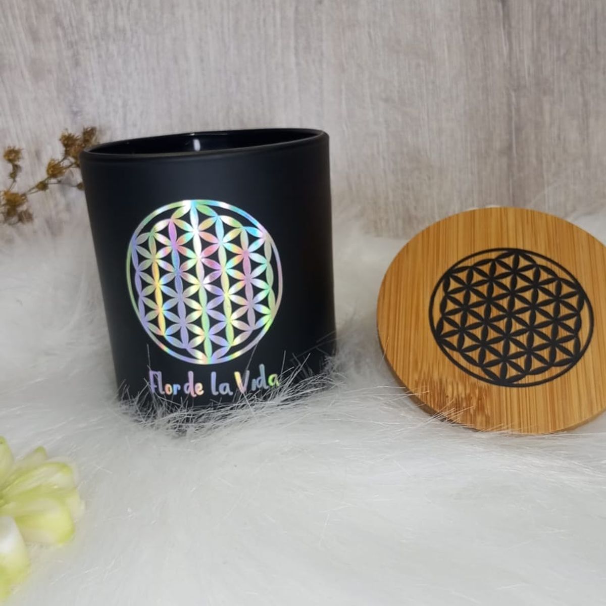 VELA - Vela Premium Flor de la Vida  Armonía y Lujo Consciente