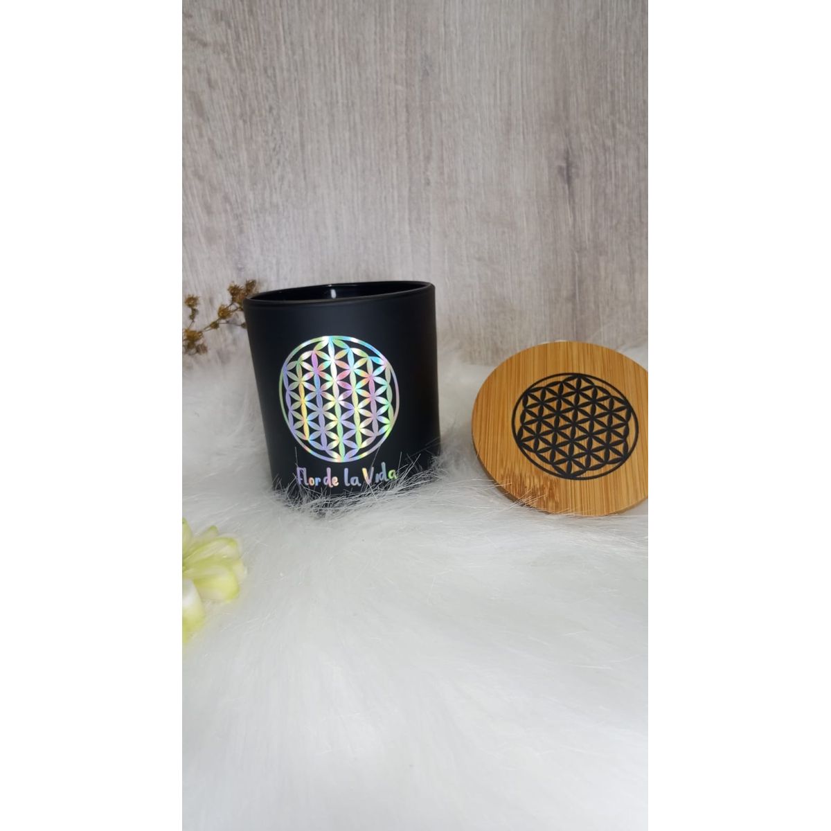 VELA - Vela Premium Flor de la Vida  Armonía y Lujo Consciente