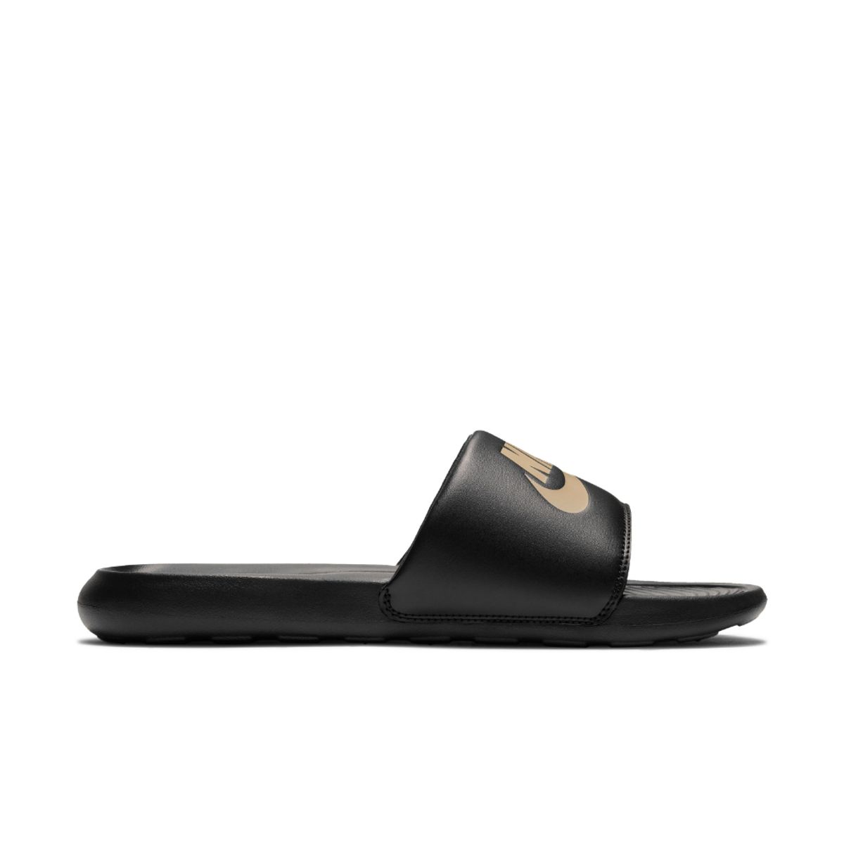 NIKE - Chancletas Nike Victori One Slide Hombre-Negro/Dorado