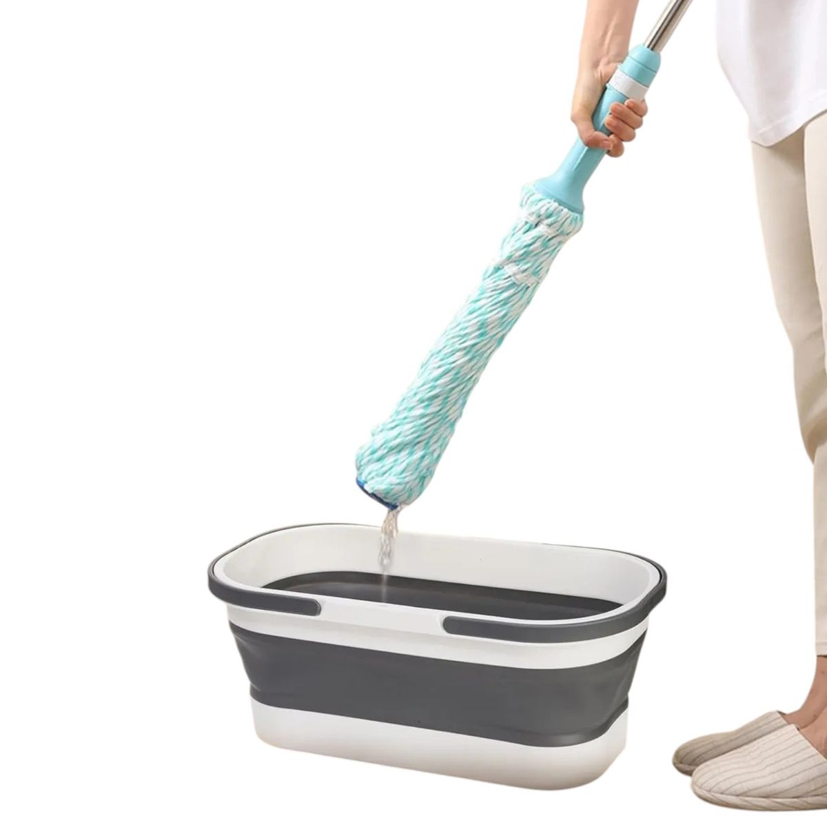 GENERICO - Balde Plegable Resistente Para Agua Ropa O Aseo