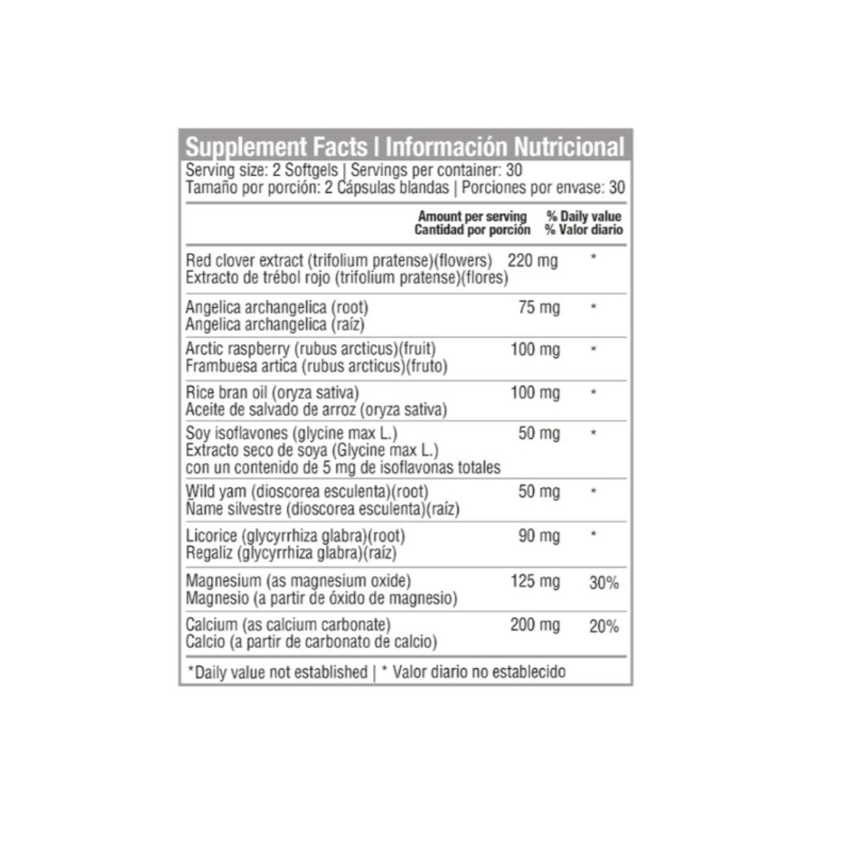 HEALTHY AMERICA - SUPLEMENTO CON ISOFLAVONES DE SOYA X 60 SOFTGELS/ CLIMATERIX