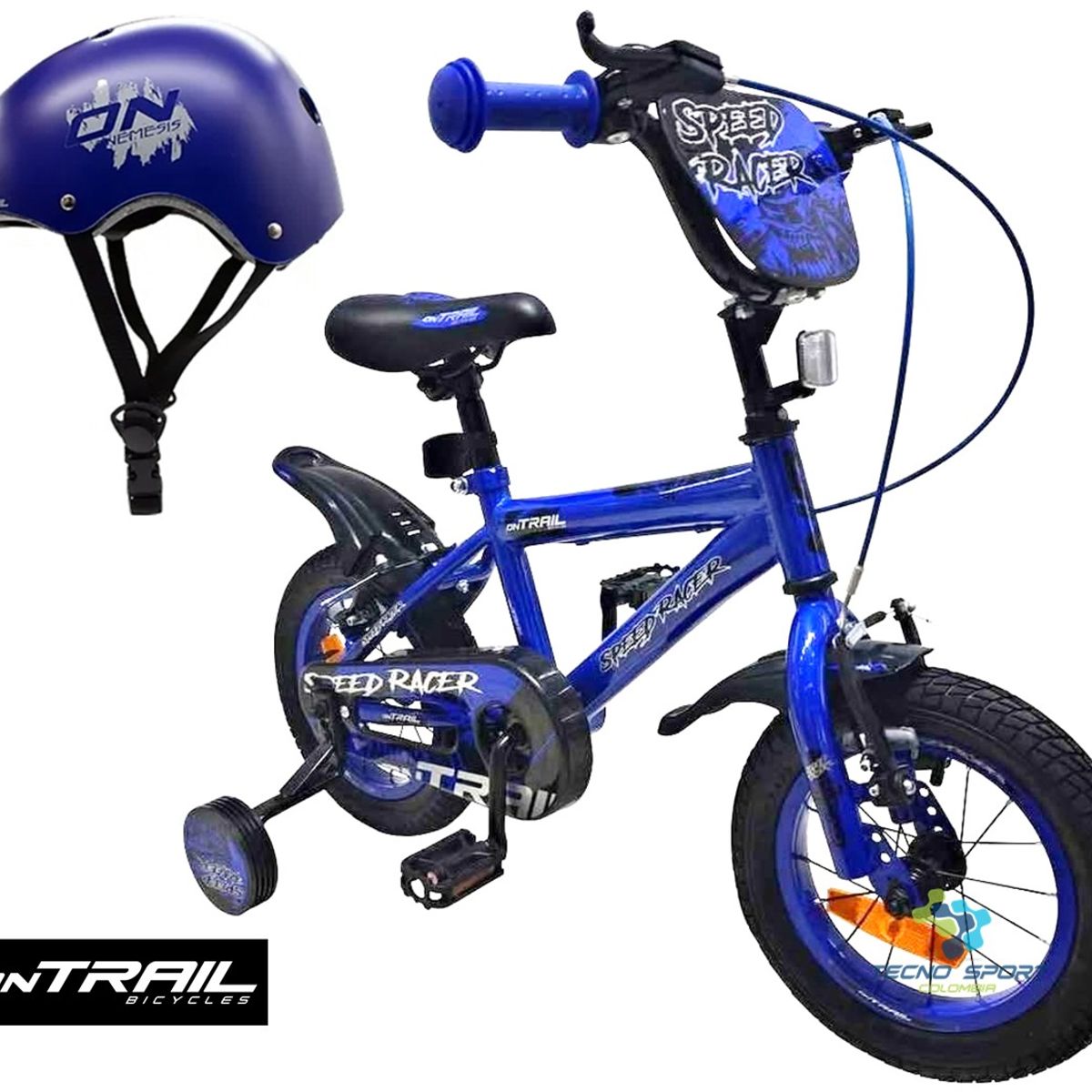 ONTRAIL - Bicicleta + casco Niño Niña ONTRAIL Rin 12 Accesorios