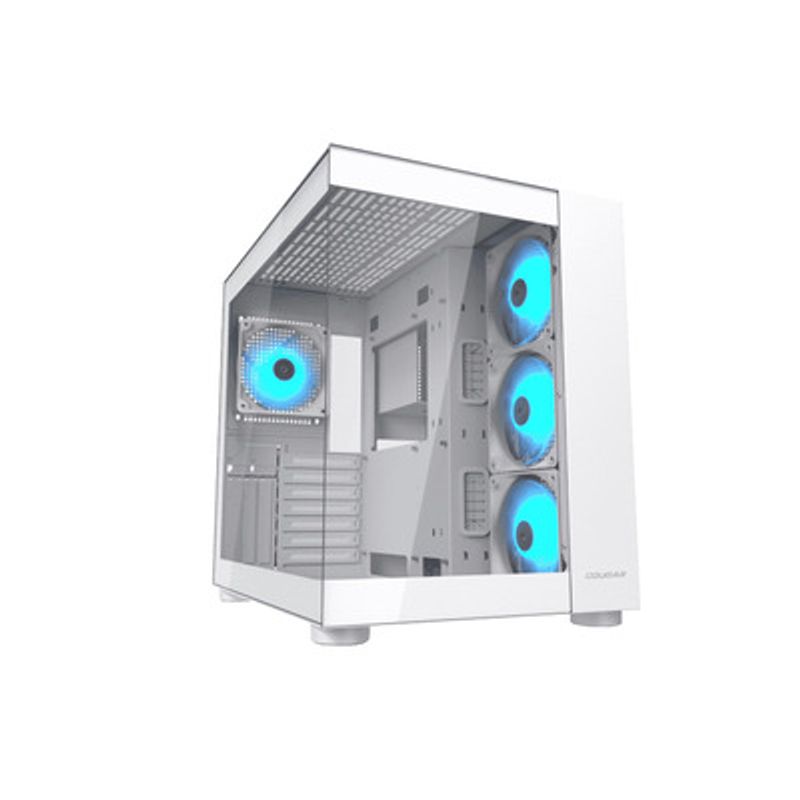 COUGAR - Caja Cougar Fv150 Vidrio Templado + 4 Fan Argb Blanco