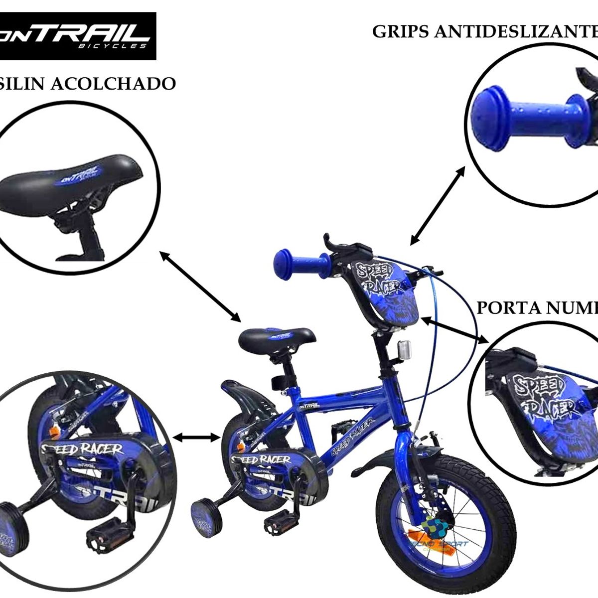 ONTRAIL - Bicicleta Niño Niña Ontrail Rin 12 Con Accesorios