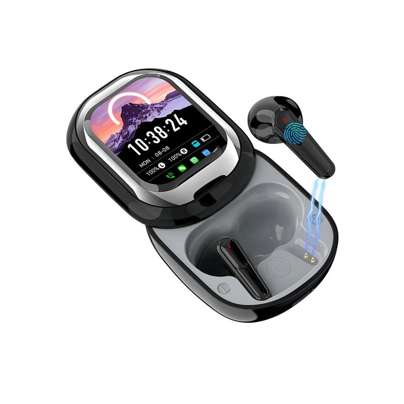GENERICO - Audífonos Inteligentes Bluetooth 5.4 con Pantalla Táctil