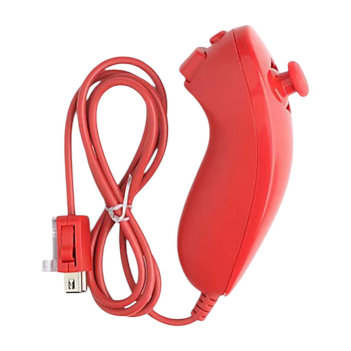 GENERICO - Control Joystick Nunchuk Rojo Compatible Wii
