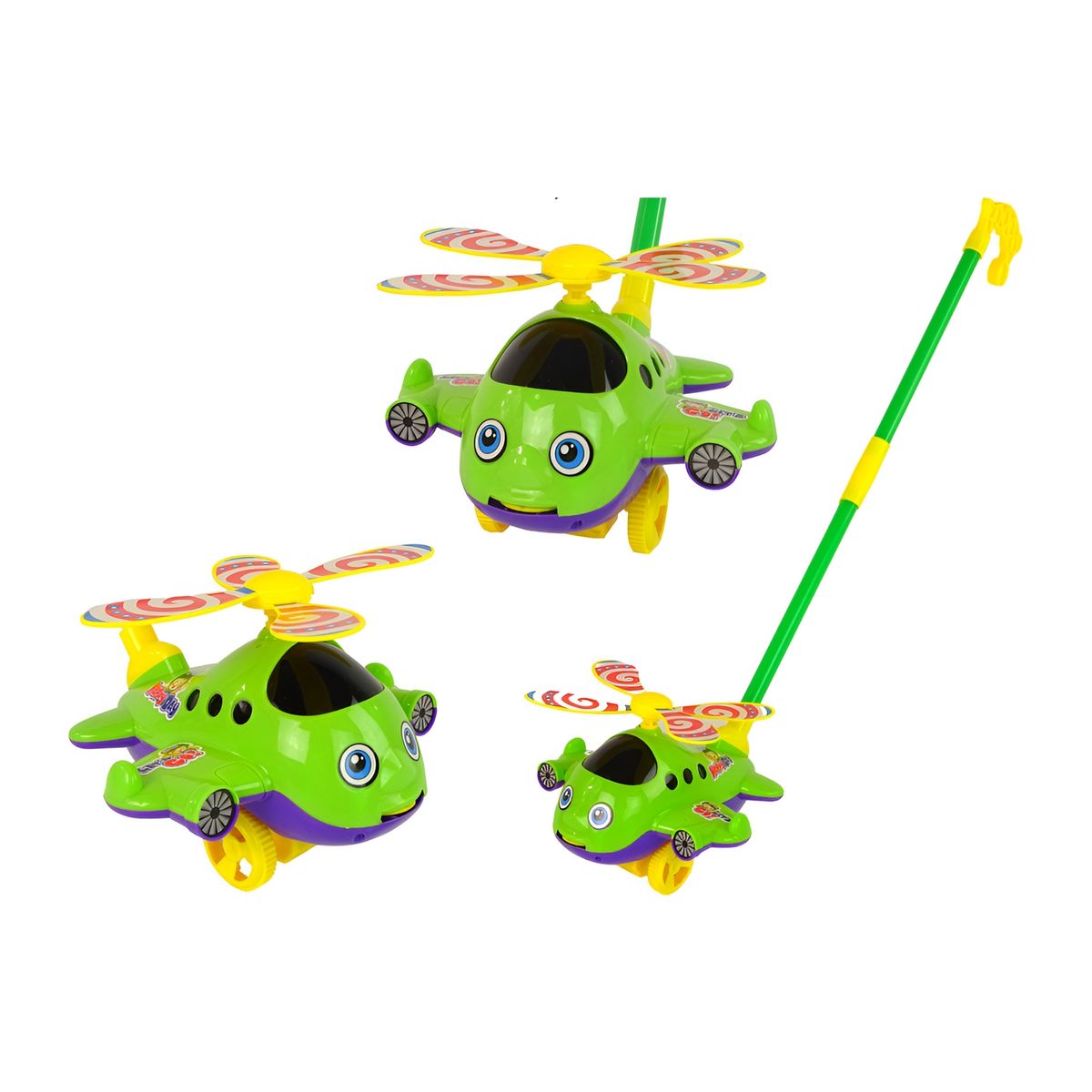 GENERICO - Helicoptero Andadera Arrastre Juguete Niños Interactivo