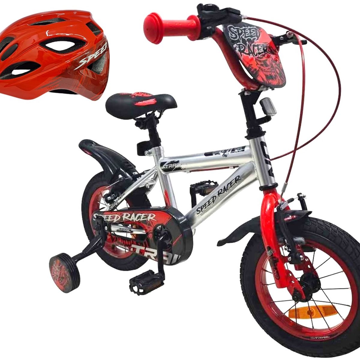 ONTRAIL - Bicicleta + casco Niño Niña ONTRAIL Rin 12 Accesorios