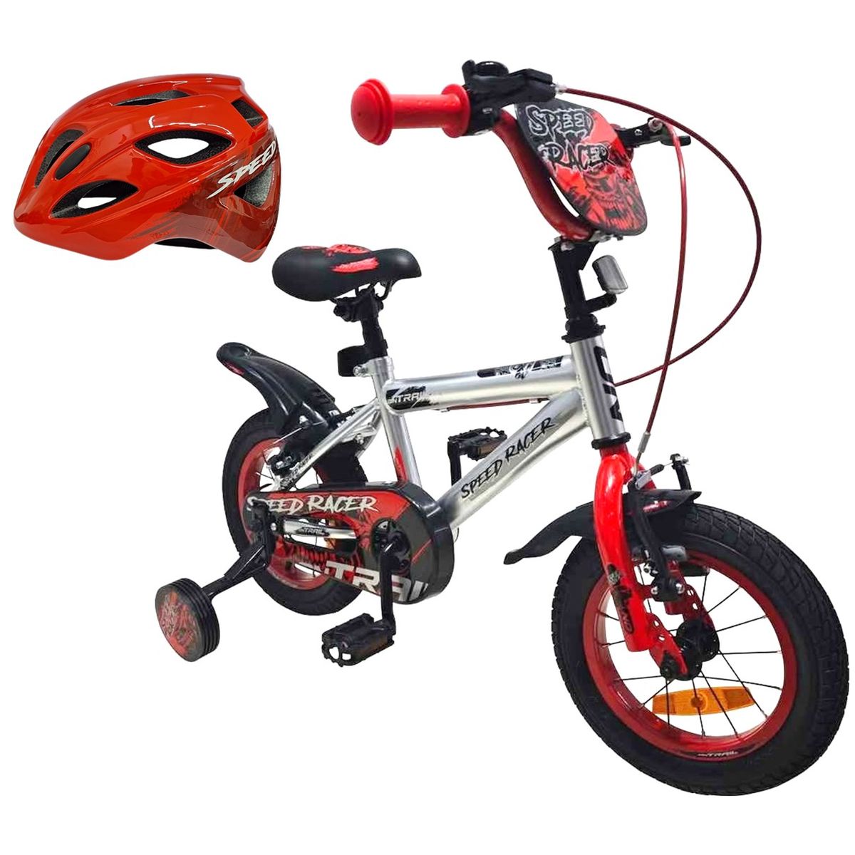 ONTRAIL - Bicicleta + casco Niño Niña ONTRAIL Rin 12 Accesorios