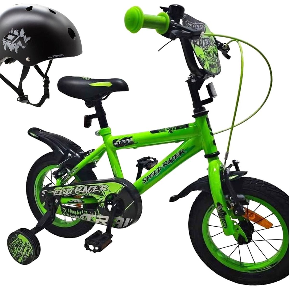 ONTRAIL - Bicicleta + casco Niño Niña ONTRAIL Rin 12 Accesorios