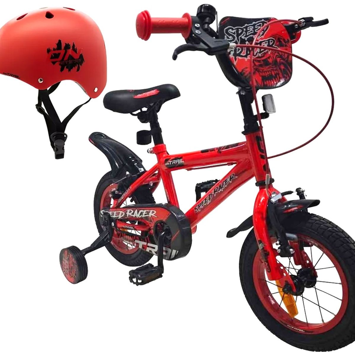 ONTRAIL - Bicicleta + casco Niño Niña ONTRAIL Rin 12 Accesorios