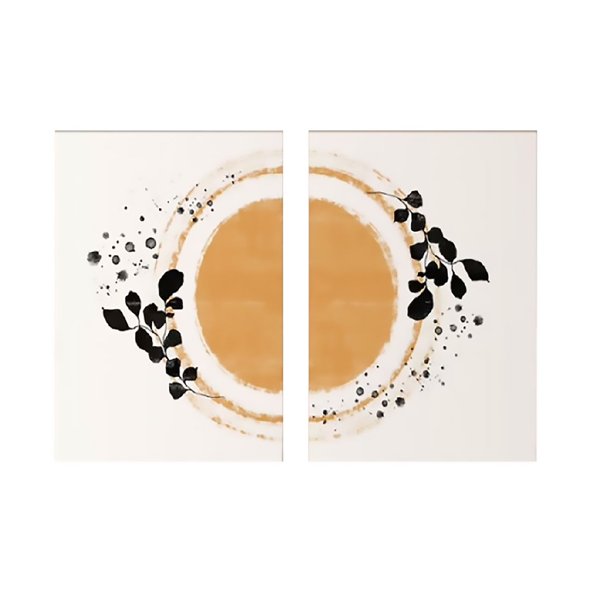 HOMUS - Cuadro Diptico Canvas Sun 70 X 50 X 2 Cms