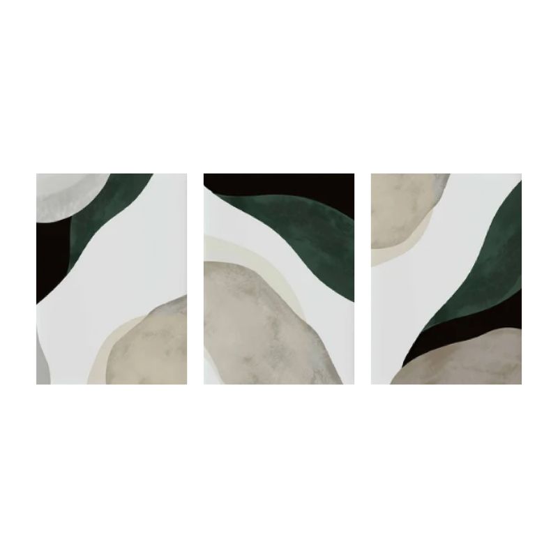 HOMUS - Cuadro Triptico Tamborado Relieves 60 X 40 X 3 Cms