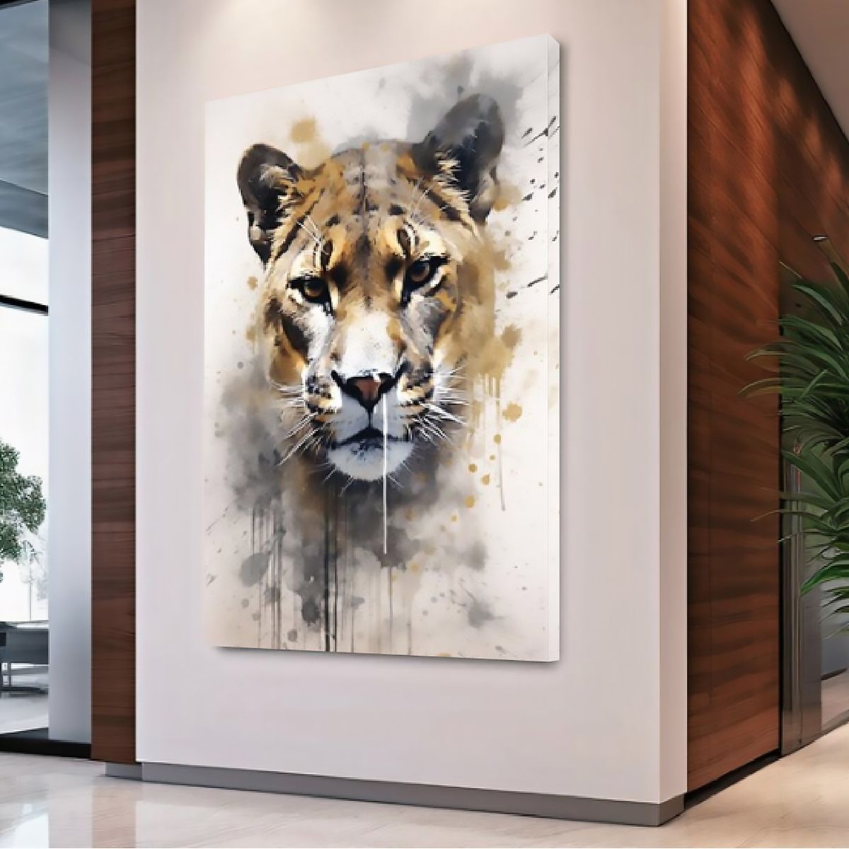 HOMUS - Cuadro Jaguar Grande 70 X 100 X 3 Cms