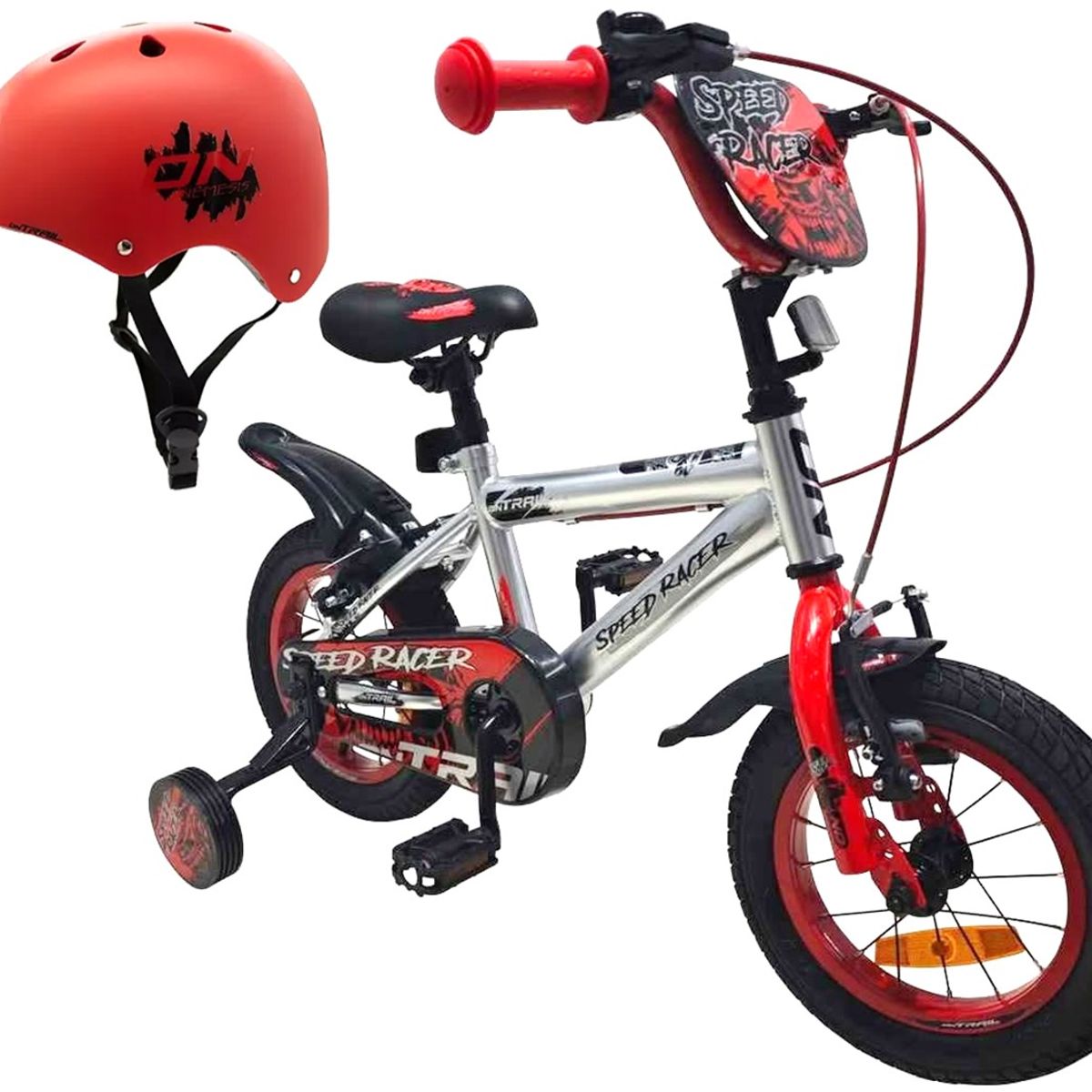 ONTRAIL - Bicicleta + casco Niño Niña ONTRAIL Rin 12 Accesorios