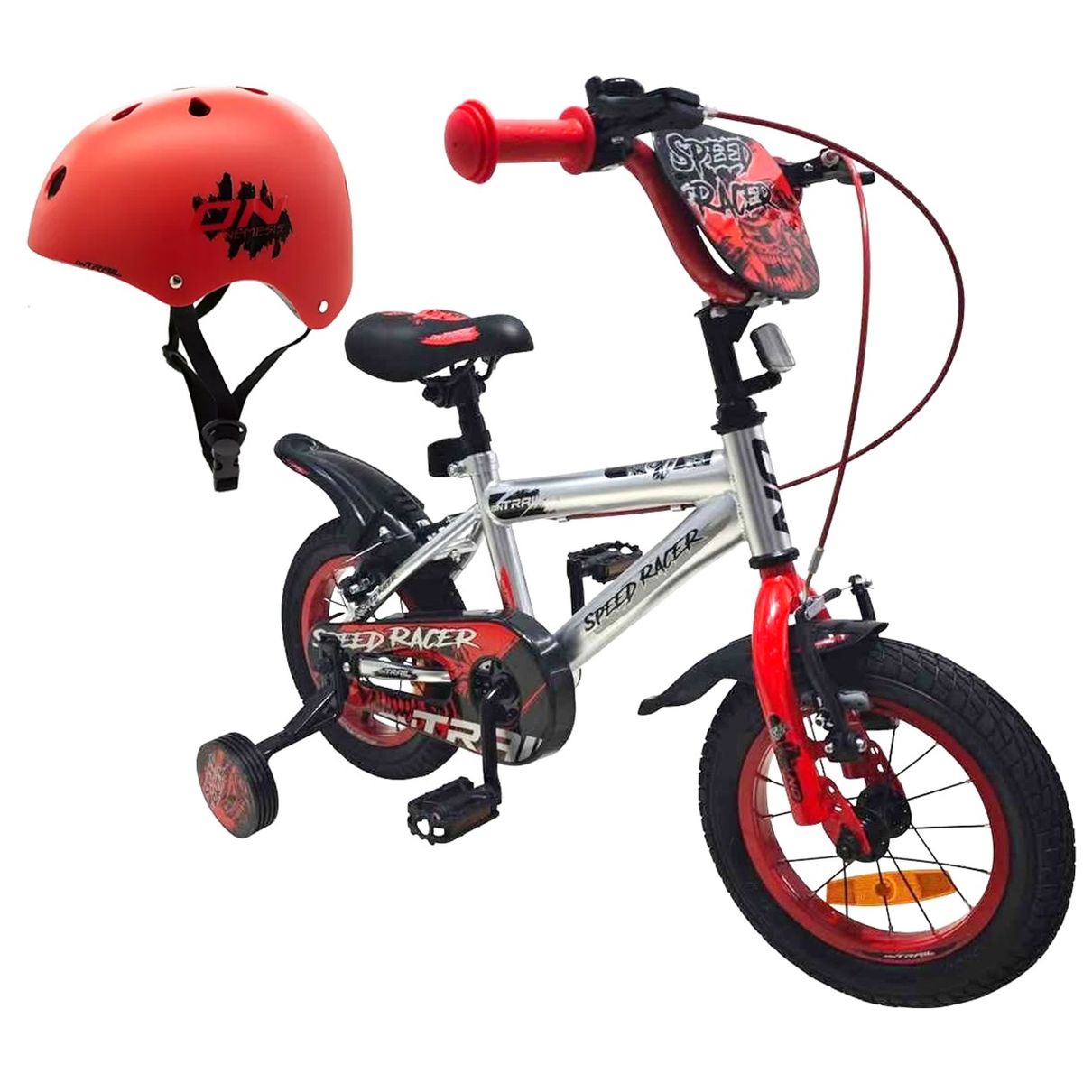 ONTRAIL - Bicicleta + casco Niño Niña ONTRAIL Rin 12 Accesorios