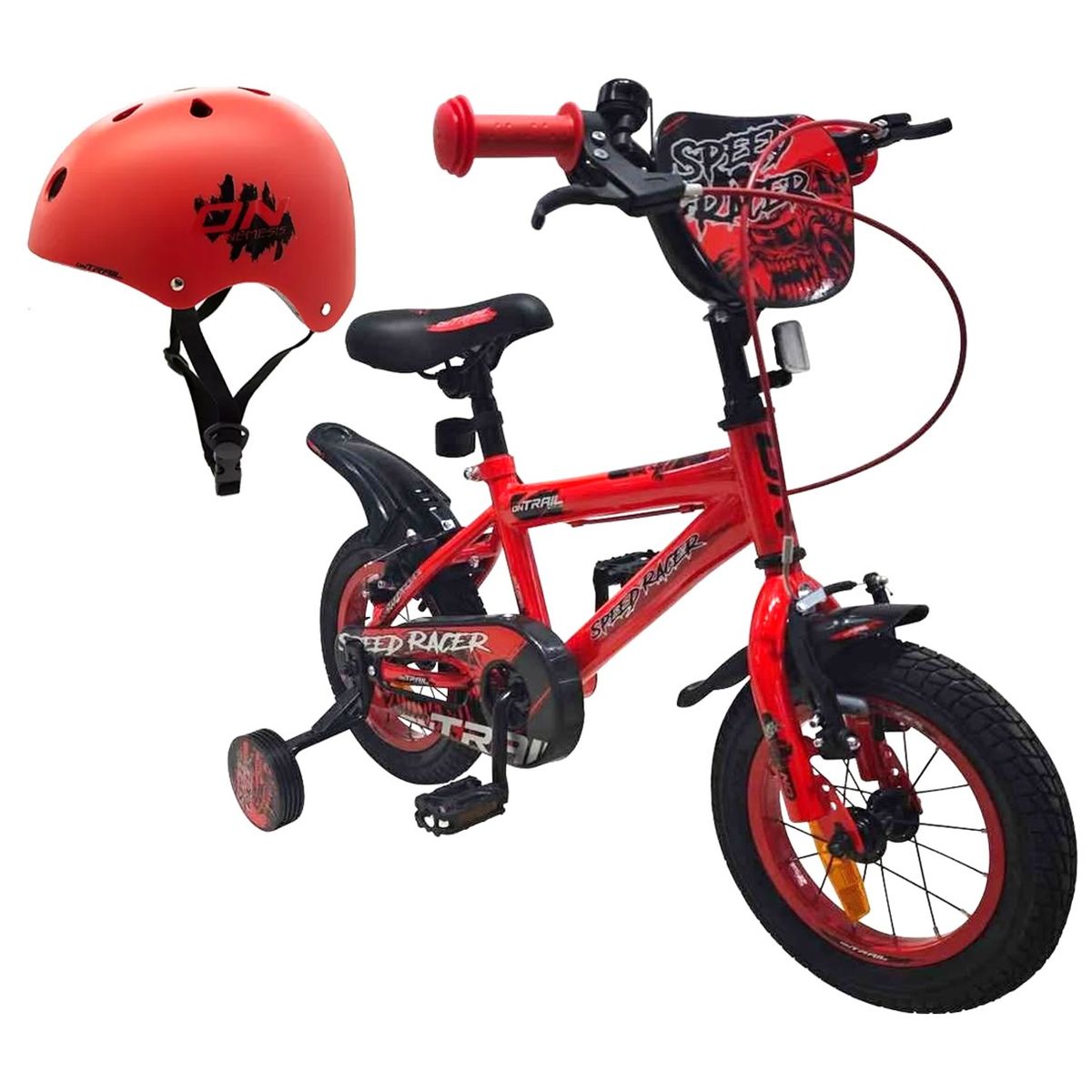 ONTRAIL - Bicicleta + casco Niño Niña ONTRAIL Rin 12 Accesorios