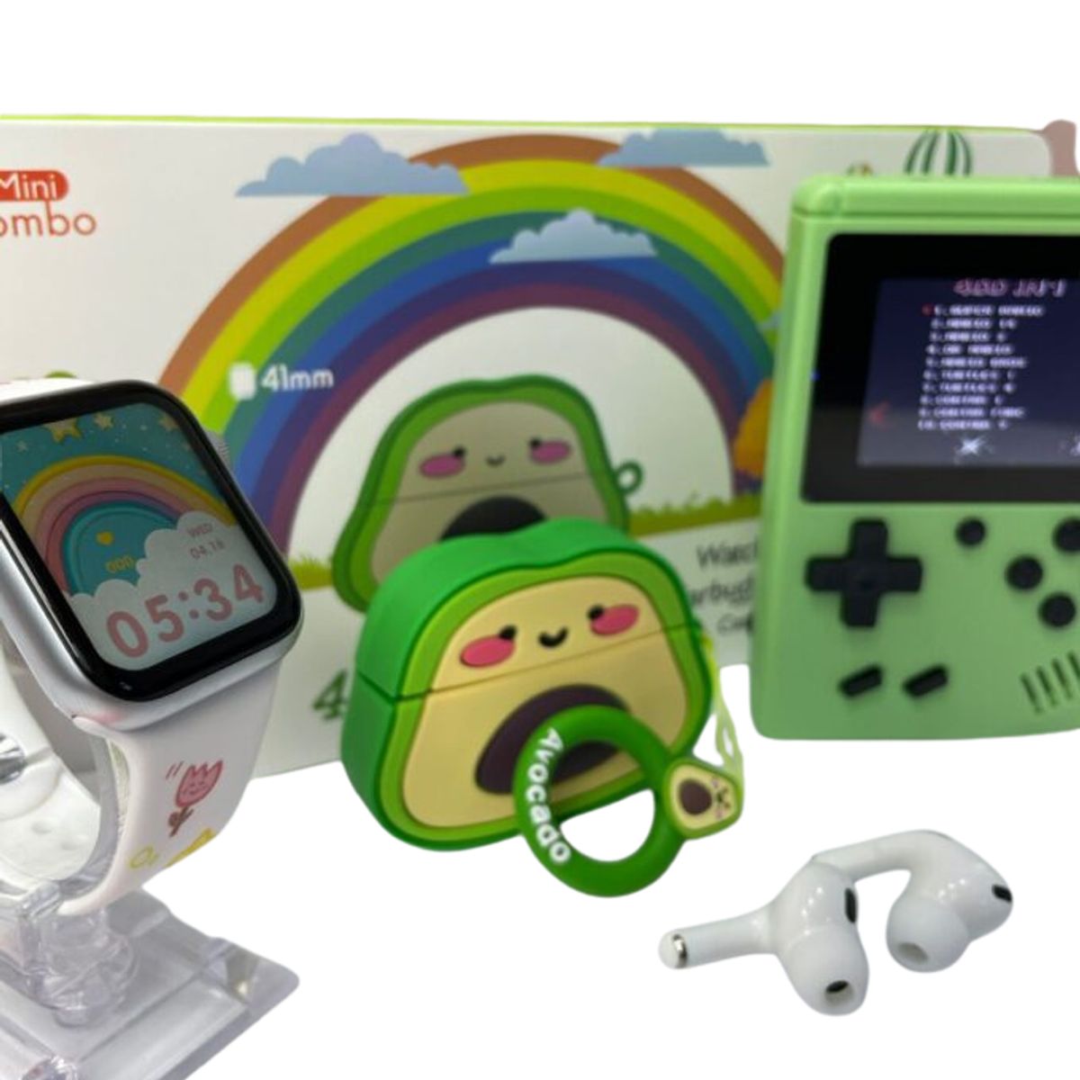 SHUNGA - Combo Infantil KR-718 Mini 4 en 1 (Watch + SUP + TWS + Case)