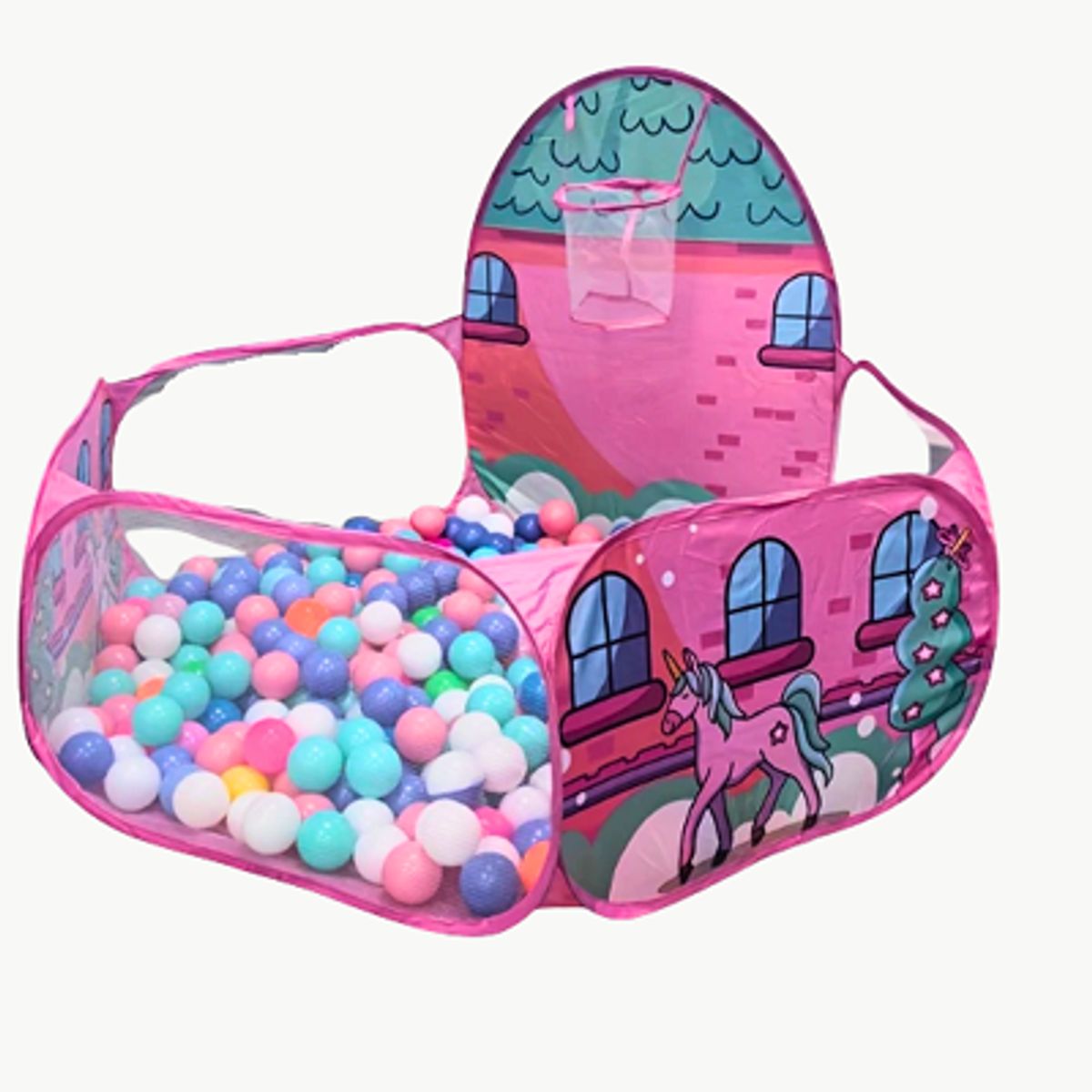 IKSA - Contenedor de Pelotas con 100 Pelotas de Colores