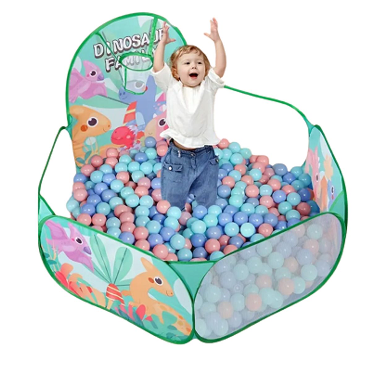 IKSA - Contenedor de Pelotas con 100 Pelotas de Colores