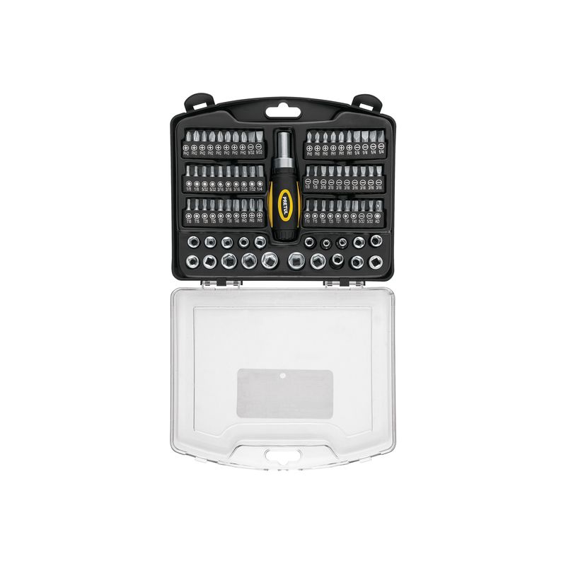 PRETUL - Juego 81 Copas Dados Puntas 14 Mecánico Pretul Estcuhe