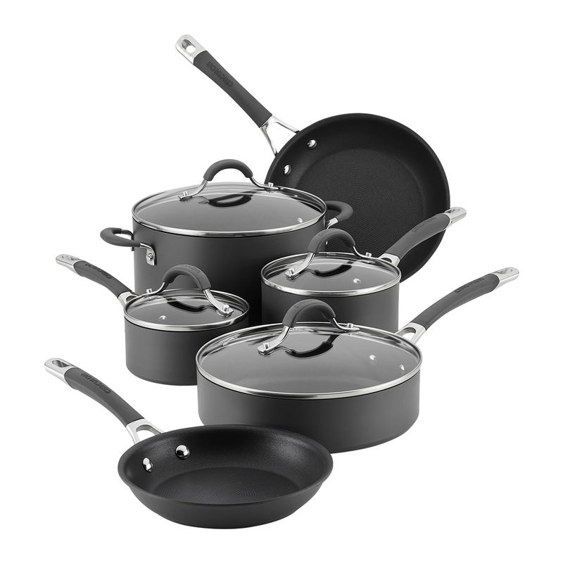 CIRCULON - Batería de cocina 10 pzs Aluminio anodizado antiadherente Circulon