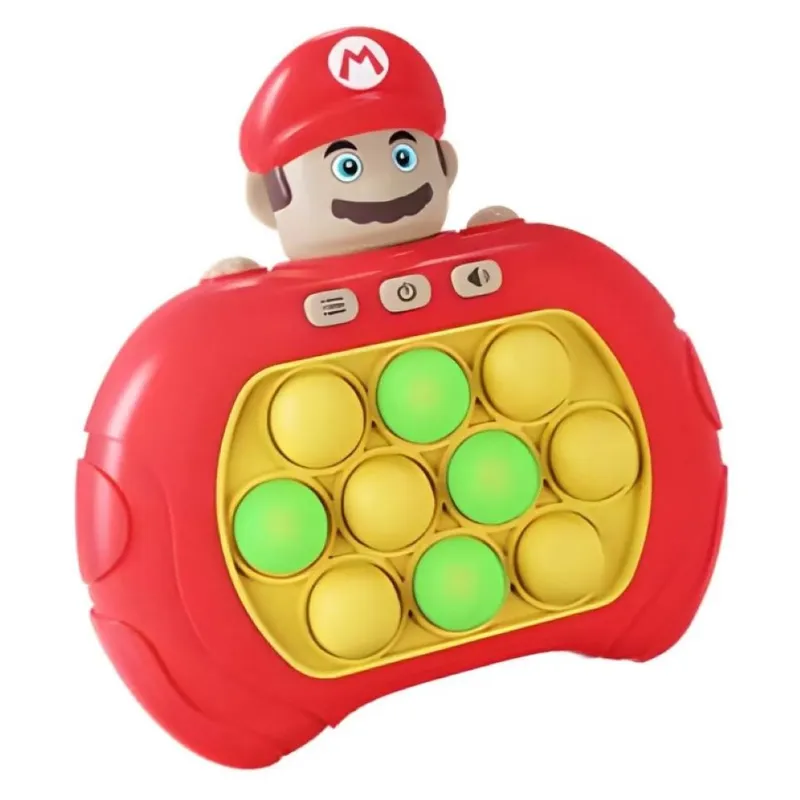 ZHOPI CO - Juguete Pop It Mario Bros Luigi Electrico Luz Sonido Niños