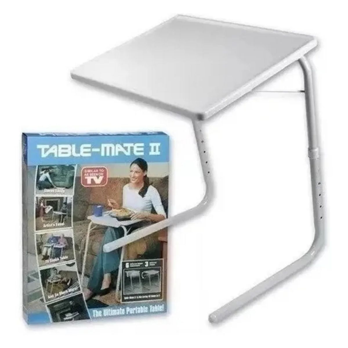 GENERICO - Mesa Table Mate Ajustable Multiusos Portátil Plegable