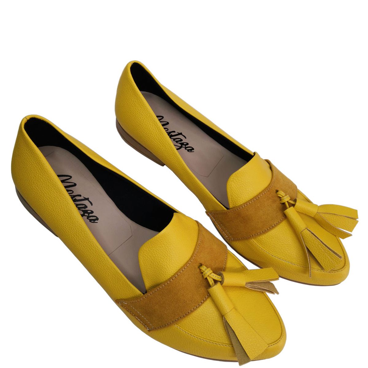 MOSTAZA - Zapatos amarillos con escobitas