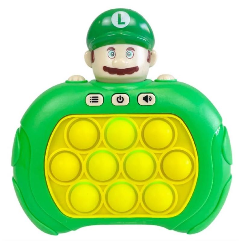 ZHOPI CO - Juguete Pop It Mario Bros Luigi Electrico Luz Sonido Niños