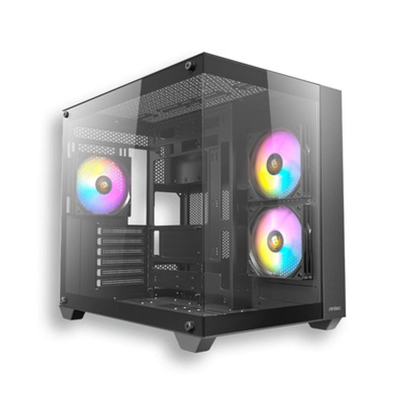 GENERICO - Caja Antec Cx800 Vidrio Templado + 3 Argb
