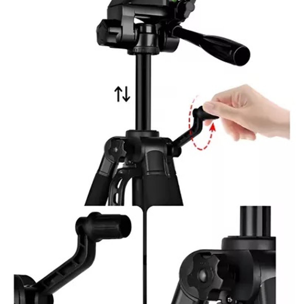 GENERICO - Tripode Profesional Para Camara Con Nivelador