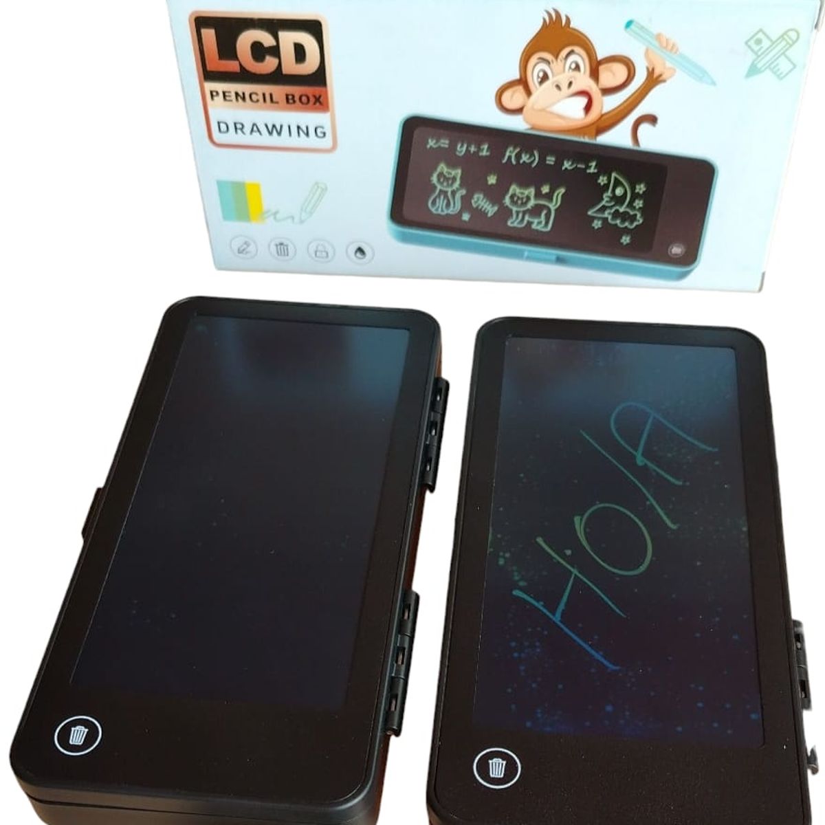 GENERICO - ESTUCHE Cartuchera Con Pantalla LCD Para Dibujo