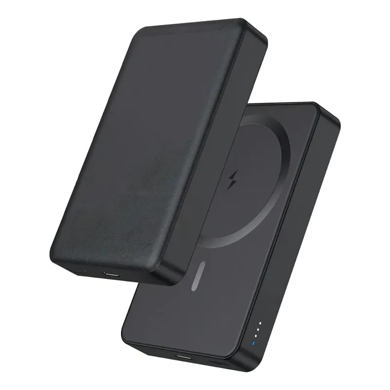 DANKI - Powerbank Portatil Carga Inalambrica Magnetica 5000 mAh Puerto Tipo C