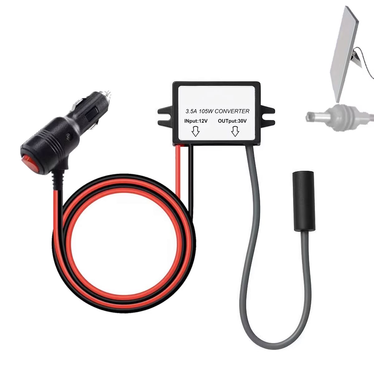 GENERICO - Starlink Mini Adaptador Elevador 12V a 30V Cigarrera Auto