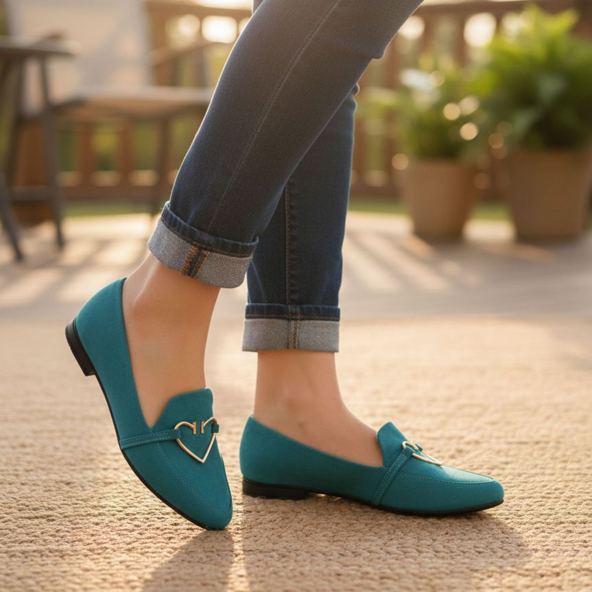 MOSTAZA - Zapatos cerrados turquesa