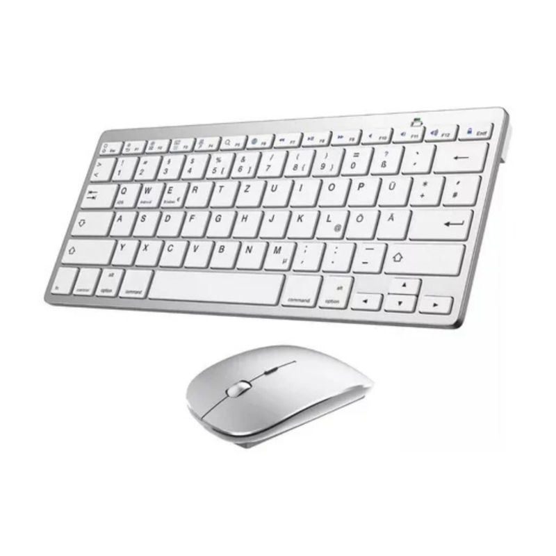 KEYBOARD - Conjunto Ratón Teclado Compacto Portátil Bluetooth Español Unica Unidad