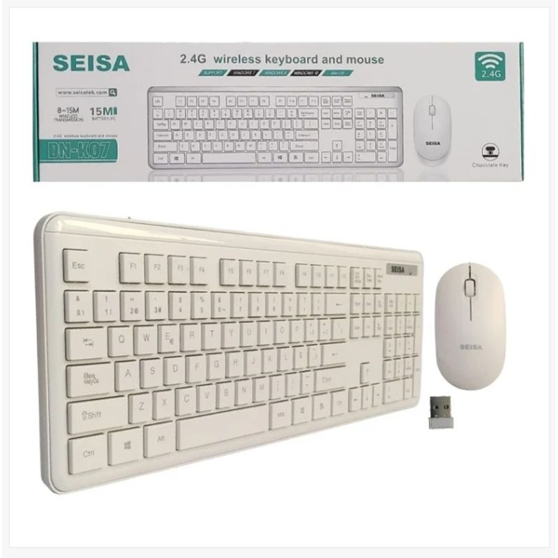GENERICO - Combo Mouse y teclado Inalámbrico SEISA ND-K07