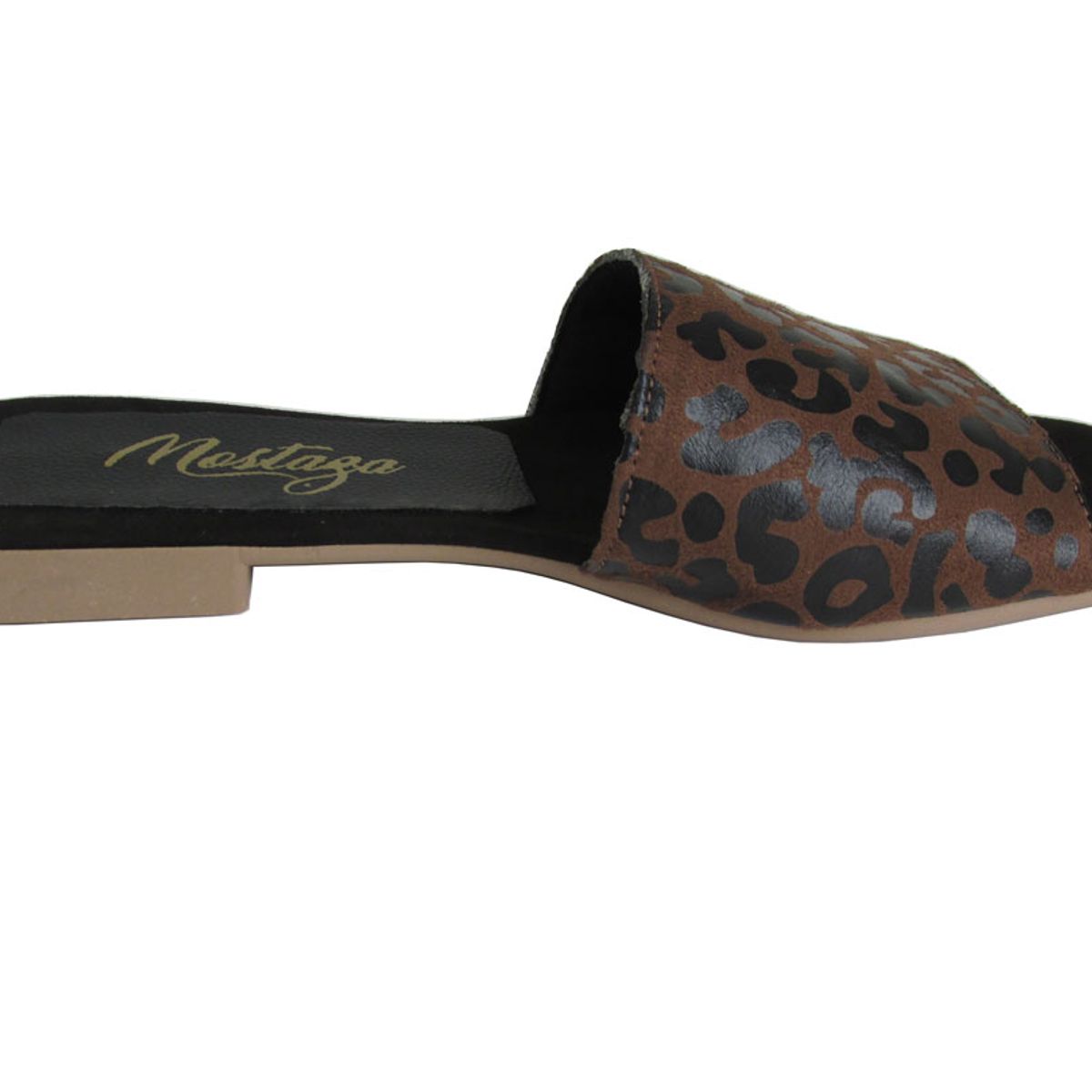 MOSTAZA - Sandalias leopardo oscuras