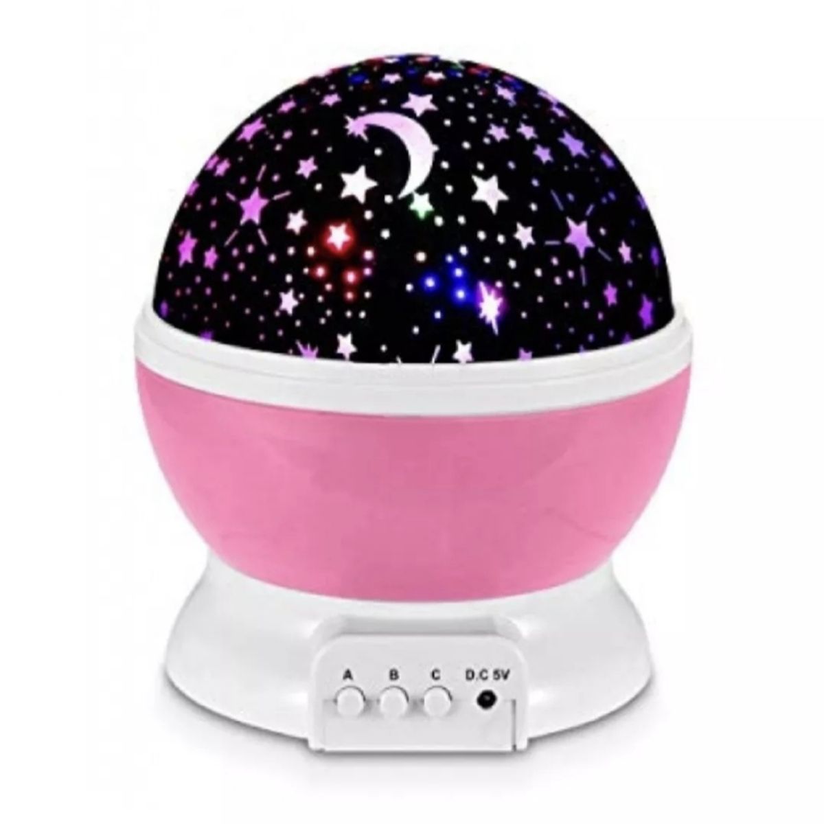 GENERICO - Lampara Proyector Rotatoria rosada Cielo Estrellas