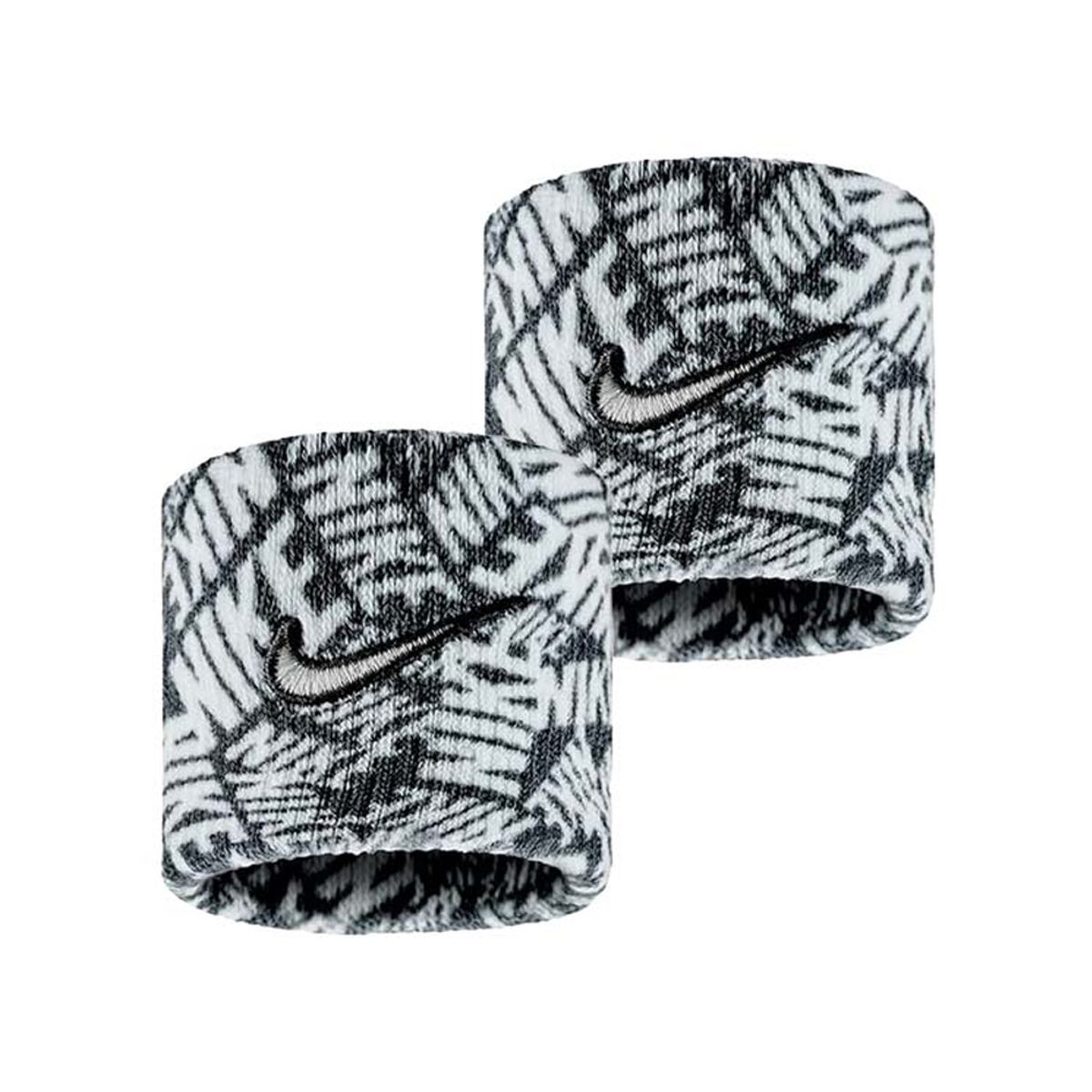 NIKE - Muñequeras Nike Swoosh Classic Wr Hombre-Blanco/Negro