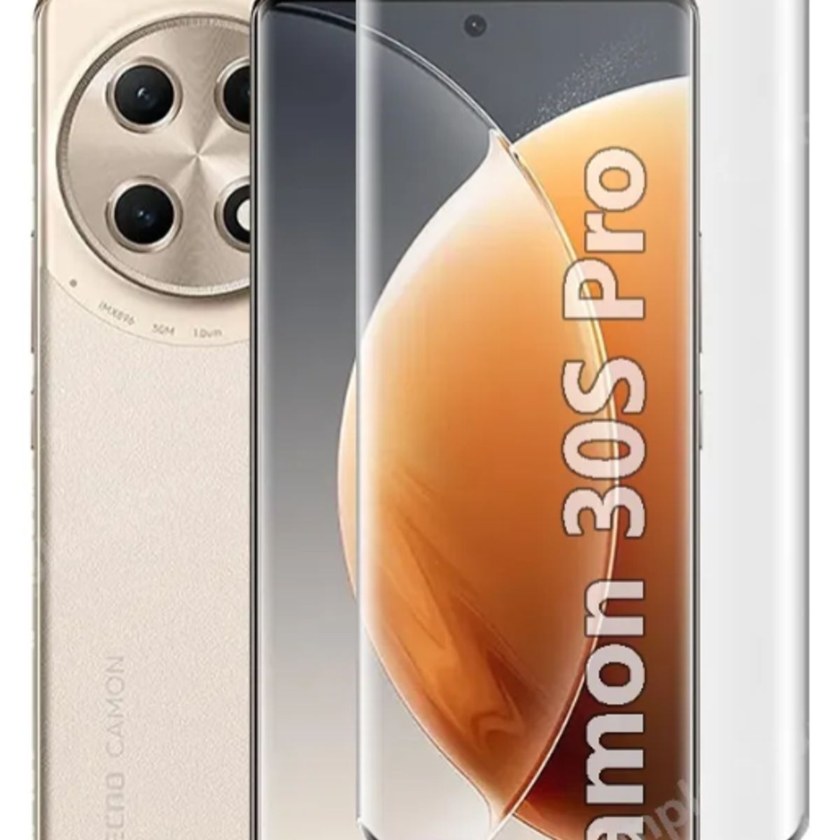 GENERICO - Vidrio Templado Fullcover Curvo Para Tecno Camon 30s Pro