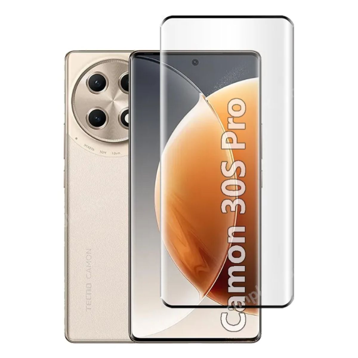 GENERICO - Vidrio Templado Fullcover Curvo Para Tecno Camon 30s Pro