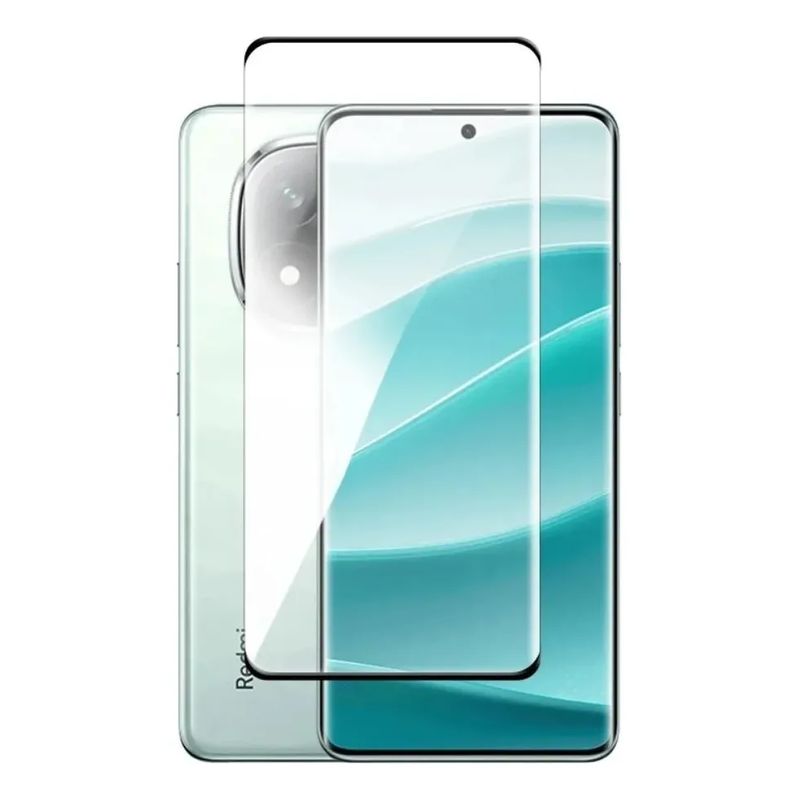 GENERICO - Vidrio Templado Curvo Full Cover Para Redmi Note 14 Pro Plus 5g