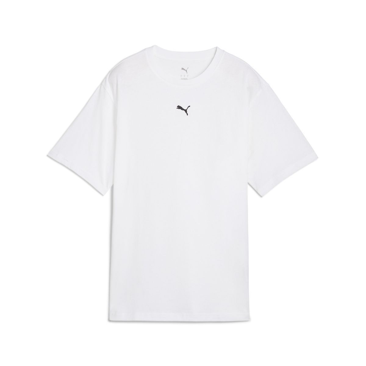 PUMA - Camisa Deportiva Puma Original Ess Logo Relaxed Blanco Mujer