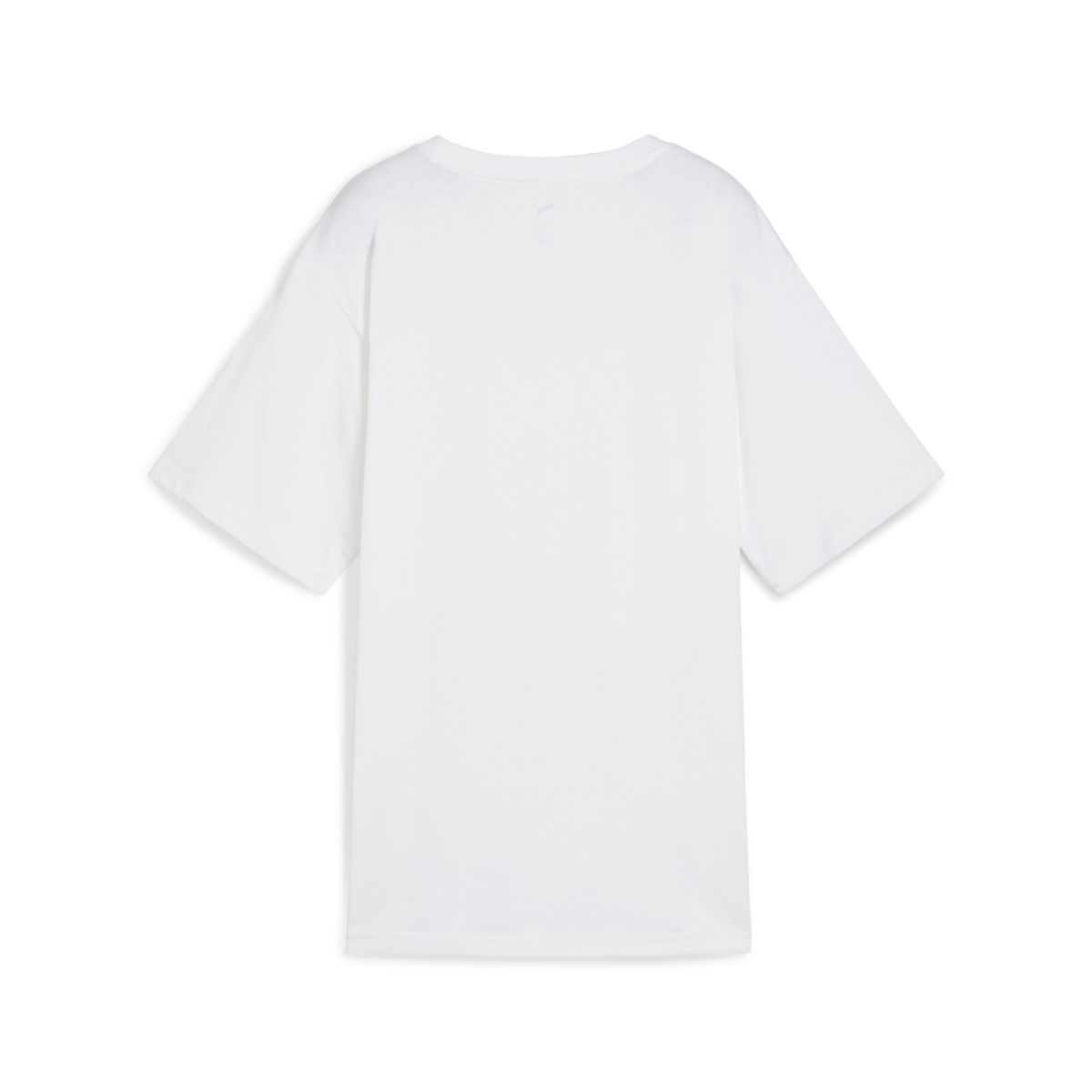 PUMA - Camisa Deportiva Puma Original Ess Logo Relaxed Blanco Mujer