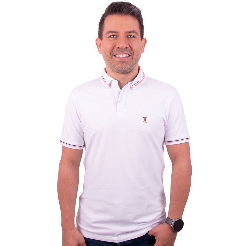 APOSTOL QC - POLO BLANCA HOMBRE APOSTOL QC