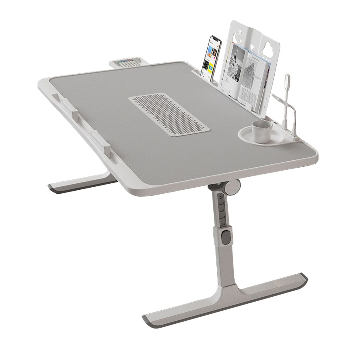 GENERICO - Mesa De Cama Para Computador Con Ventilador Ajustable