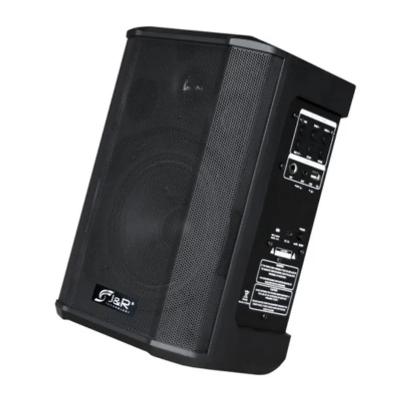 J&R - CABINA ACTIVA 5.5" RECARGABLE MALLA NEGRA 10 OZ BRI